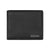 Police Drum Coin Black Leather Wallet