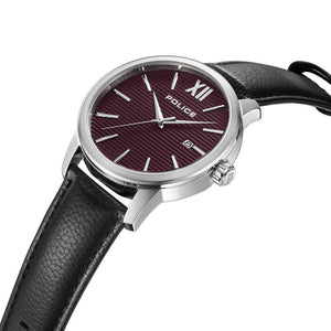 Police Gents Bedum Black Dial 3 Hands, Date Watch