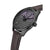 Police Gents Grille Dark Brown Leather Strap