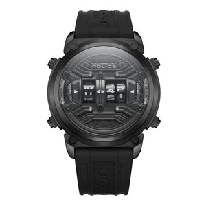 Police Gents Rotor Black Dial Watch