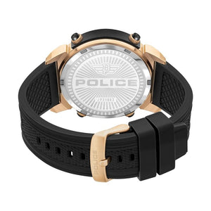 Police Gents Rotor Black Silicone Strap