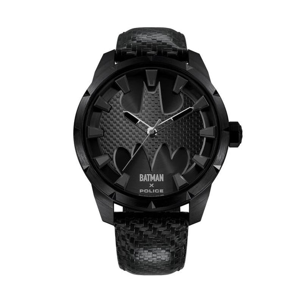Police Men's The Bat Limited Edition Black Batman Carbon Fiber