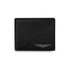 Police Ostrich Black Leather Wallet
