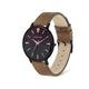 Police Tasman 3 Hands, Brown Leather Strap