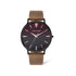 Police Tasman 3 Hands, Brown Leather Strap