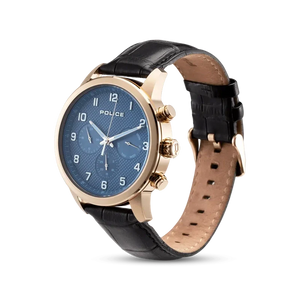 The Anniversary Collection Watch And Bracelet Gift Set By Police For Men PEWJF0030401SETB