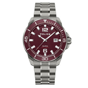 Police Gents Thornton Red Dial 3 Hands, Date Watch