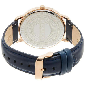 Police Gents Virtue 3 Hands-Date Leather Strap