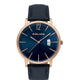 Police Gents Virtue 3 Hands-Date Leather Strap